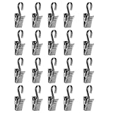 Pinces à rideaux pour voilages - fabriquées avec des matériaux robustes et pratiques, pinces pour tringles à rideaux