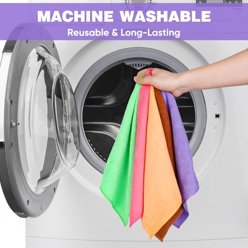 TEAWOO 10 Colors Microfiber Cloths