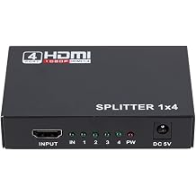 PARCBENY PM-12081 4 PORT HDMI SPL TTER DA ITICI 1.4V 1080P 4KX2K HDMI g r nt  ve ses kayna n  ayn  anda 4 farkl  ekrana aktar r i in tasarland  pratik y ksek performans bir g r nt  da t m cihaz d r.
