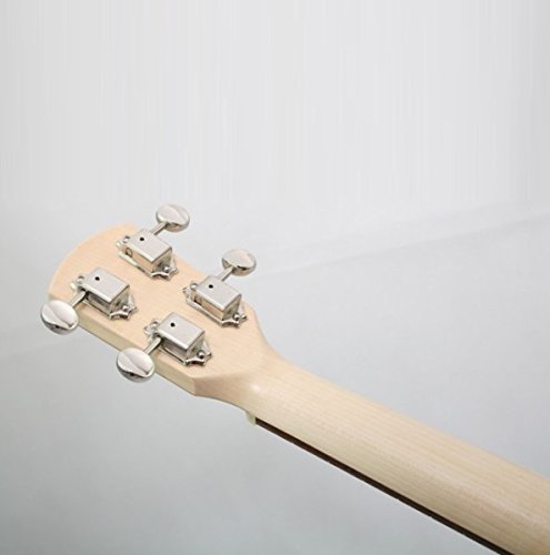 UKULELE BARITONO MADE IN EUROPE TAVOLA ABETE MASSELLO FONDO FASCE NOCE TASTIERA IN PALISSANDRO