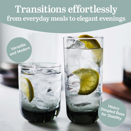 Libbey-Polaris-Tumbler-and-Rocks-Glass-Set-Smoke-Hue-Drinkware-Glasses-Set-Lead-Free-Tall-Water-Glasses-with-Modern-Clean-Lines-Dishwasher-Safe-Drinking-Glasses-Set-of-16