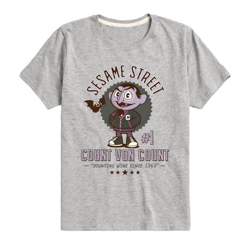 Sesame Street - Count Von Count - Toddler and Youth Short Sleeve Graphic T-Shirt