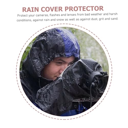 Funda para cámara de fotos impermeable ajustable con protección para objetivos largos de exteriores 4