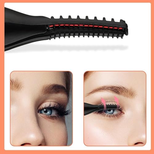 Beheizte Wimpernzange, Elektrische Wimpernzange für 10S Schnelles Aufheizen für sofortigen Glamour, Natürliches Wimpernbiegen für 24 Stunden für Damen Make-up Werkzeuge