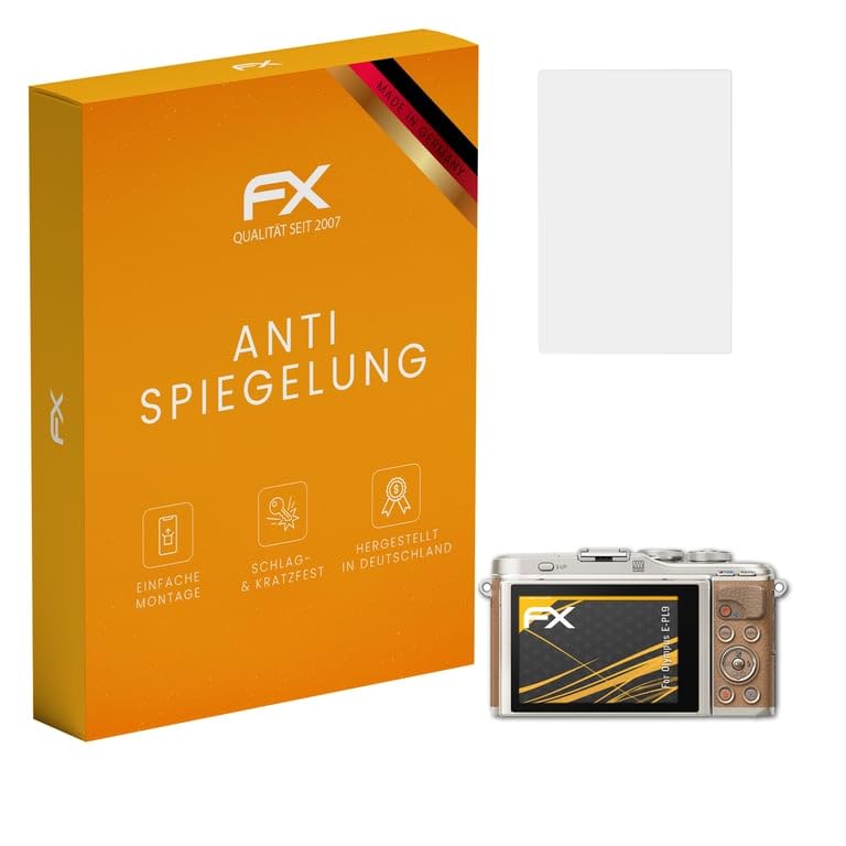 atFoliX Screen Protector compatible with Olympus E-PL9 Screen Protection Film, anti-reflective and shock-absorbing FX Protector Film (3X)