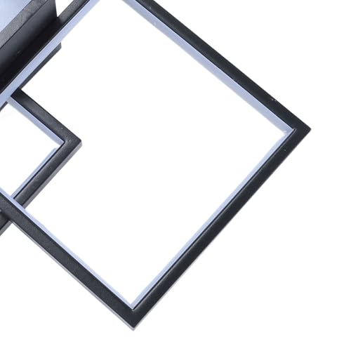 Plafonnier LED télécommande à intensité variable, lampe de plafond rectangulaire