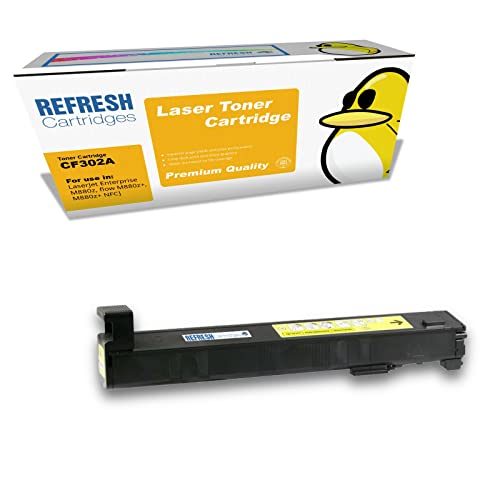 Refresh Cartridges Remanufactured Toner Cartridge Replacement for HP CF302A (Yellow)