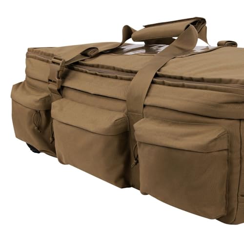 Heavy Duty Haul 37" Rolling Duffel Bag with Wheels, Large Tactical Military Style Luggage, Multiple Compartments, Reinforced Base (Coyote Brown)3