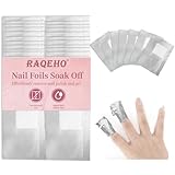 RAQEHO 300 Nail Polish Remover Pads - Nail Foils Soak Off Wraps Sheets Gel Acrylic Glue Polish Remover with Lint Free Cotton Wipes Pads Stuff Essentials Tech Must Haves At Home Supplies