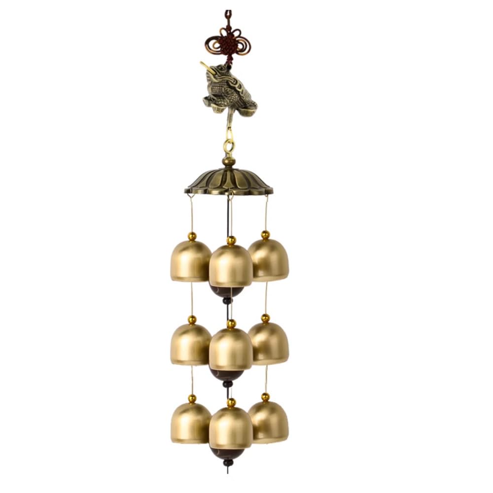 YUEKOPOU Copper Wind Chime Door Decoration Pendant Home Decoration Doorbell Ethnic Wind Chime Bell