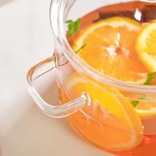 Image of Nestasia Borosilicate Glass Cooking Pot on Gas Stove (1650 ml) - Transparent Handi with Air Vent Glass Lid | Microwave & Dishwasher Safe Durable Vessel for Kitchen