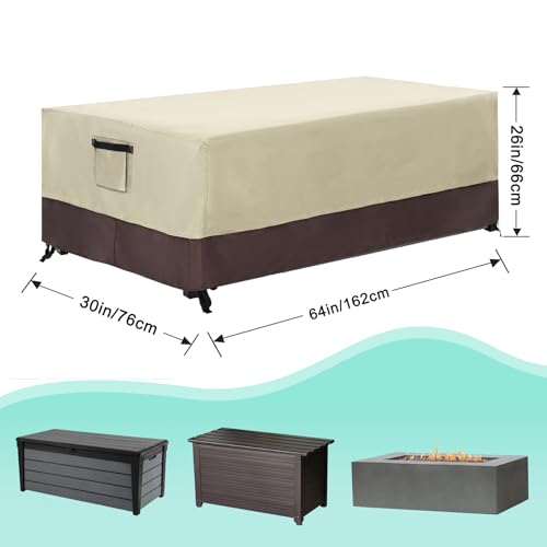 ABCCANOPY Outdoor Deck Box Cover 64x30x26 Inch, Waterproof, Beige Brown by ABCCANOPY - Used condition - Image 2