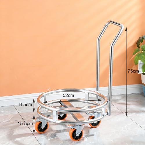 Support mobile en acier inoxydable avec support bouteille de gaz - 3