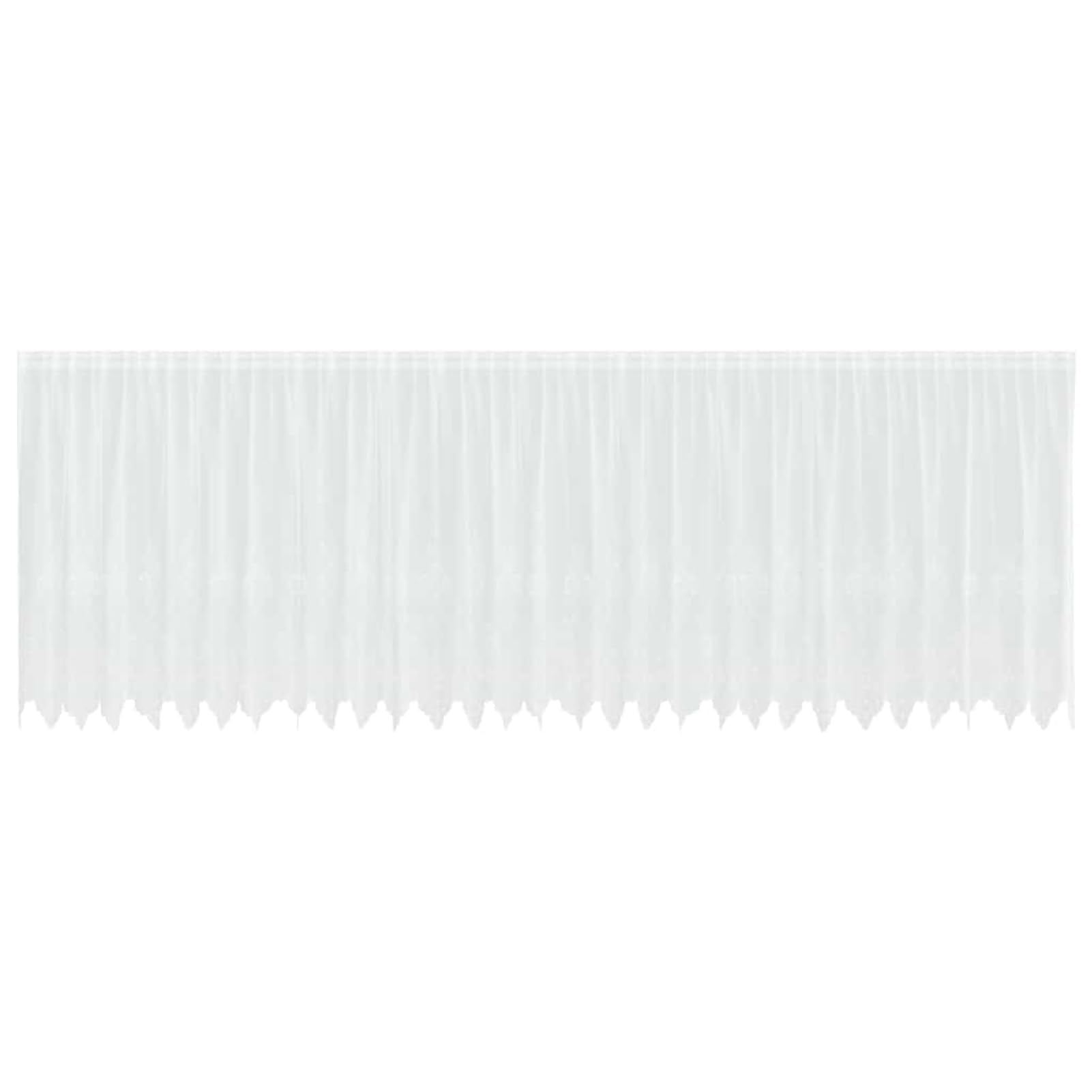 Rideaux blancs motif floral 750x160 cm en polyester pour salon