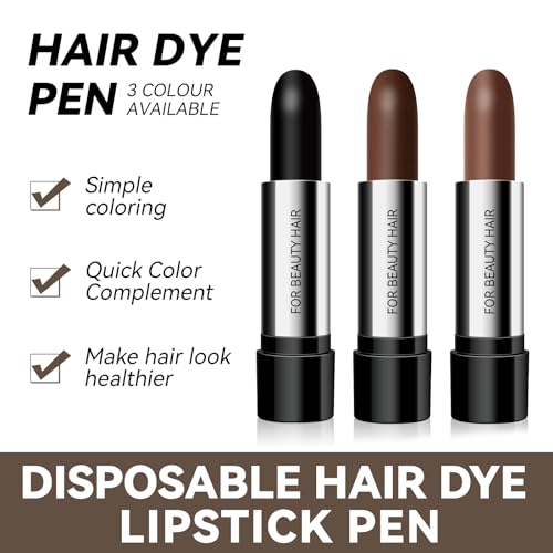 Pluma de tinte para cabello color marrón oscuro 0.14 oz miniatura 4