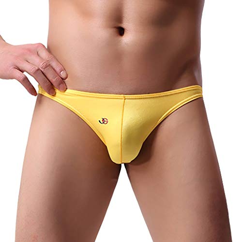Men's Underwear Boxer Brief Ice Silk Sexy Stretch Seamless Soft Bulge Comfortable Casual Fashion Loose Stretchy Elastic Ultra Thin Quick Dry Elastic Yellow