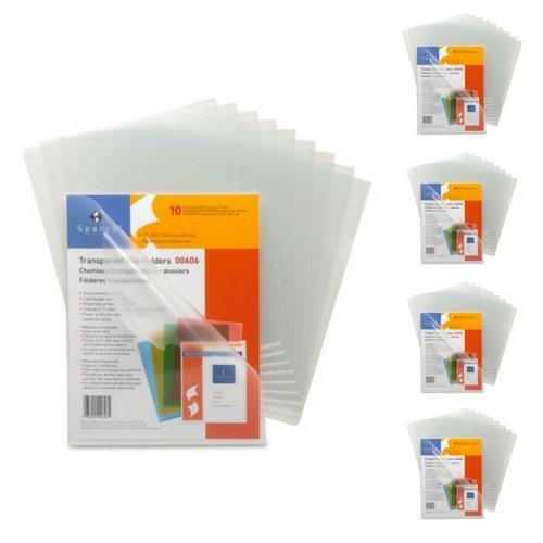 Sparco Transparent File Holder - Letter - 8.50