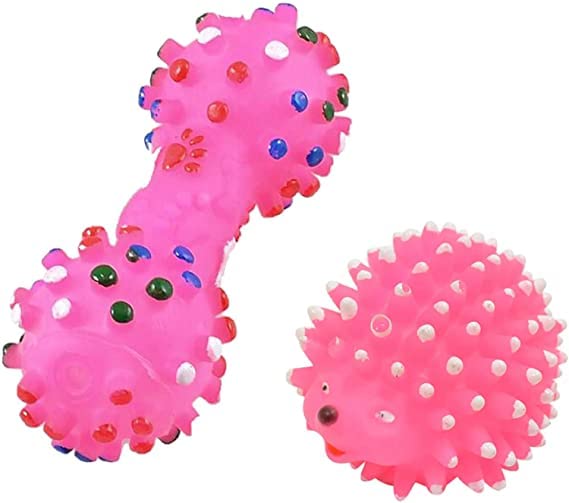 PSK PET MART Combo Pack Printed Bone Hedgehog and Dumbell Shaped Spike Chew Whistle Squeaky Toy for All Breeds of Dogs 2 Pcs Set (B0BKGSGLQR) Amazon Price History, Amazon Price Tracker