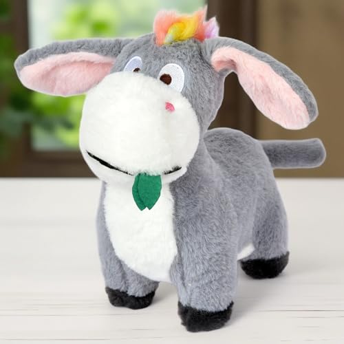 Image of Babique Donkey Stuffed Plush Animal | Teddy Bear Soft Toy |Ideal for Birthdays & Special Occasions Girls /Boys, Baby Kids -Gray