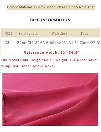 Daydance Light Blue Women's Dance Skirts Long Sheer Flowy Wrap Ballet Skirts For Leotards #TOP5