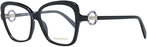 Emilio Pucci EP5175 Sunglasses, Shiny Black, 55