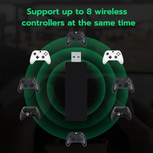 Mcbazel Xbox draadloze adapter voor Windows 11/10/8.1/8/7, compatibel met Xbox One, One S/X, Elite, Elite 2, Series S/X controller - Afbeelding 5