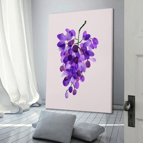 Toile moderne JIDUHON raisin violet pour décorer petit mur - 3