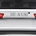 ZUKHL 2pcs Baby on Board Vinyl Car Decal Sticker - Self-Adhesive for Rear Window or Bumper, Vehicle Safety Accessory, 7.87