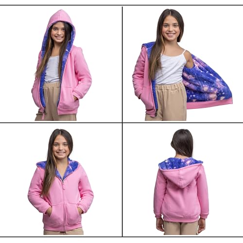 Image of Lands' End Kids Ultra Soft Sherpa Full Zip Hoodie Sweatshirt (XS-L)