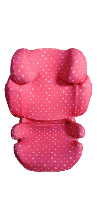 moon-bebe Funda Compatible con Silla de Coche Cybex Solution Q2 Fix (ROSA)