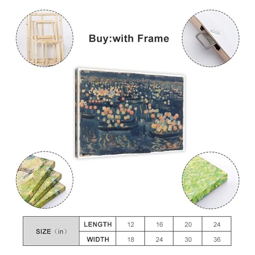Impression toile Venise Maurice Prendergast texture canvas luxe