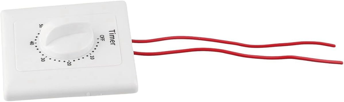 Mechanical and Electronic Timer Switch with Countdown Control and Wall Socket Panel for Home Appliances Water Pumps Heaters Fans AC100-240V High Accuracy 15A W(60 minutes)