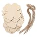 Amosfun Wooden Four-leaf Clover Ornaments St. Patricks Day DIY Wood Arts and Crafts Shamrock Wooden Hanging Adornments Party Favors Decorations 20PCS