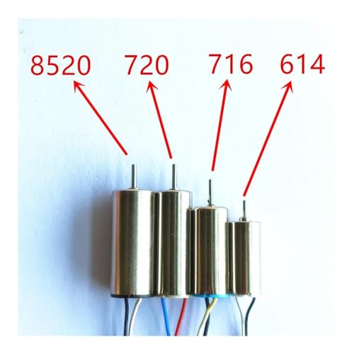 Moteur 714 sans noyau 3.7V lot de 2 pour mini drone et hélicoptère RC