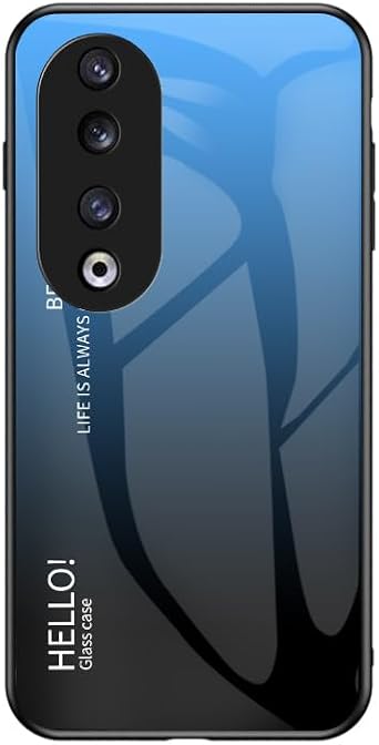 Compatible with Vivo iQOO Neo V1914A / Y7s V1913A / Z5 V1921A Case,3-Layer Combination PC Glass Back Panel+TPU Silicone Anti-Drop Phone Case Cover LB
