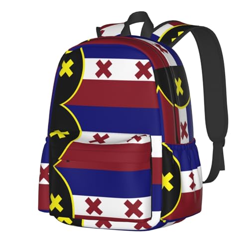Dream SMP,L'Manberg Nation Flag, Lmanberg Backpack Large Capacity Backpack Lightweight Double Shoulder Bag For Women Men Travel