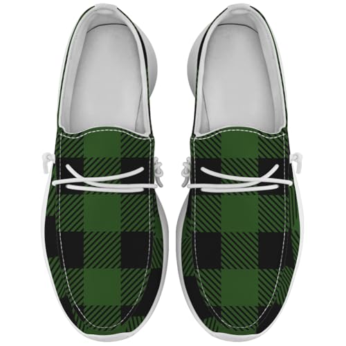 Quorax Loafers for Women Men Plaid Slip-on Shoes Casual Shoes Gifts for Men Women