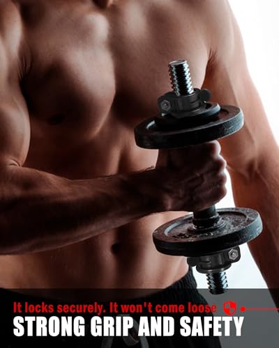 ZY-HUAN Mini Barbell Clips 1 inch I Multi-Size Adjustable Barbell Collar I 1 inch Barbell ClampsIQuick Release Weight Clips Pair of Locking for Dumbbell Bar - Image 6