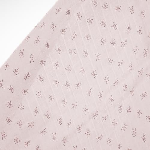 Roba Set 3 Lenzuolini Bio Lil Planet - Mussola Di Cotone Biologico - Certificato Gots - 80 X 80 Cm - Traspirante - Idrorepellente E Lavabile - Ottimale Per Tutte Le Stagioni - Rosa - 5