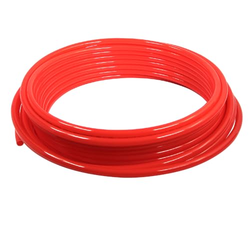 Pex-A 1/2 Inch x 100 Feet PEX Pipe, Flexible Water Tubing for Hydronic Radiant Floor Heating, 1/2" PEX Tubing Coil, Red