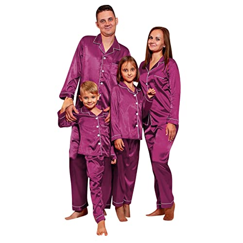 2026 Family Satin Christmas Pajamas Sets Silk Xmas Pjs Matching Sets Soft Loungewear for Mens Womens Adults Couples