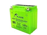 30% mehr Startleistung! GEL-Batterie-KAGE Green YB7-A YB9-B YB9A-A 12N9-4B-1 9AH für Aprilia Cagiva Daelim Derbi Gilera Harley Davidson Kawasaki Keeway KSR-Moto Kymco Malaguti SYM Vespa