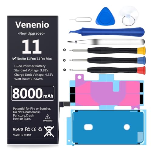 Venenio 8000mAh Battery for iPhone 11 A2111/A2221/A2223