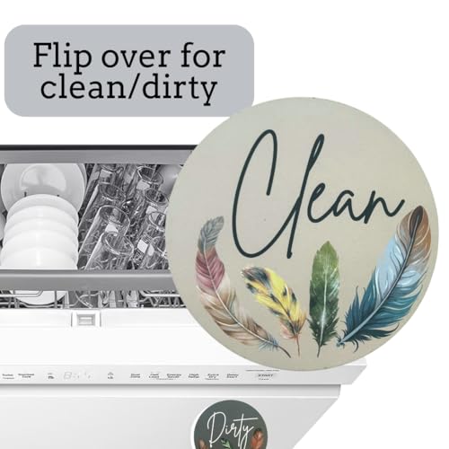 Imán decorativo para lavavajillas con diseño de pluma, 3.5 pulgadas miniatura 4