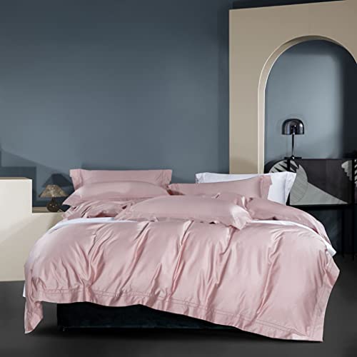 Pima Cotton - Juego de ropa de cama de algodón de fibra larga perforada para el hogar (color: E, tamaño: 200 x 230 cm) (negro 220 x 240 cm)