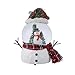 DUSVALLY Christmas Snow Globe with Snowman, Musical Water Globe Plays We Wish You a Merry Christmas, 8-inch Festive Tabletop Decoration for Home, Office, Ideal