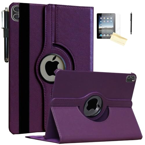 Smart Cover iPad Air M4 M2 11 violette avec clapet rotatif 360 degrés