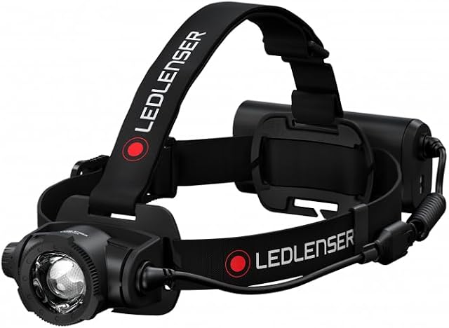 Ledlenser H15R Core latarka LED, 2500 lumenów, ładowana akumulatorem litowym, IP67, z możliwością ogniskowania, bezstopniowe ściemnianie, stałe światło, zasięg światła 250 m