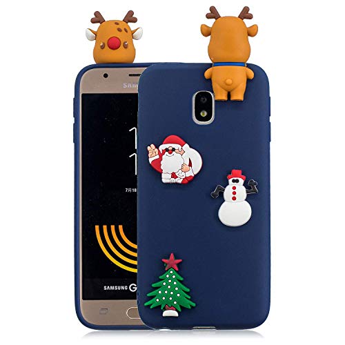 Coque Samsung Galaxy J5 (2017) Silicone avec Motif 3D Arbre de noël Housse pour Samsung Galaxy J530 Ultra Fine TPU Souple Étui Cute Mignon Slim Soft Flexible Protection Cover Bumper Case Cover