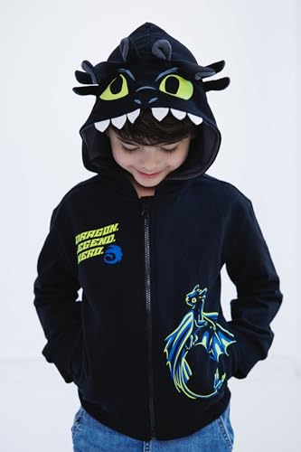 DreamWorks How to Train Your Dragon Fleece Cosplay Zip Up Hoodie Toddler to Big Kid Sizes (2T - 18-20)4